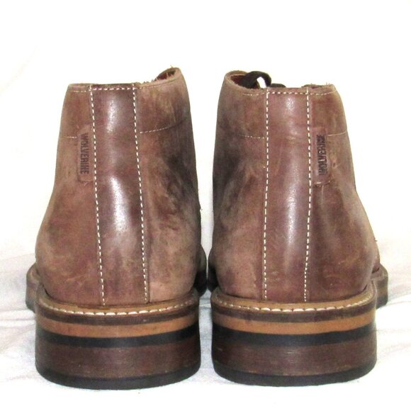 WOLVERINE 1883 Francisco Brown Chukka Boot Men 10.5 W00768 Leather Boots Lace Up main image 14